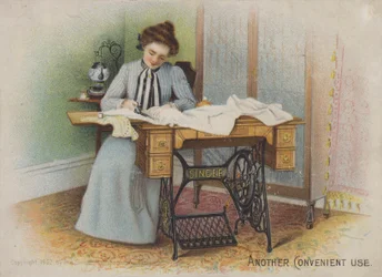 Singer Sewing Machine, The Handy Extension Leaf, Mothers Helper